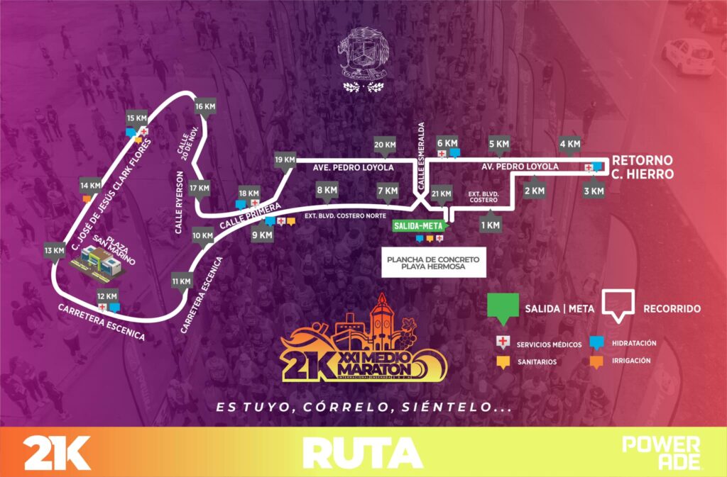 ruta medio maraton ensenada