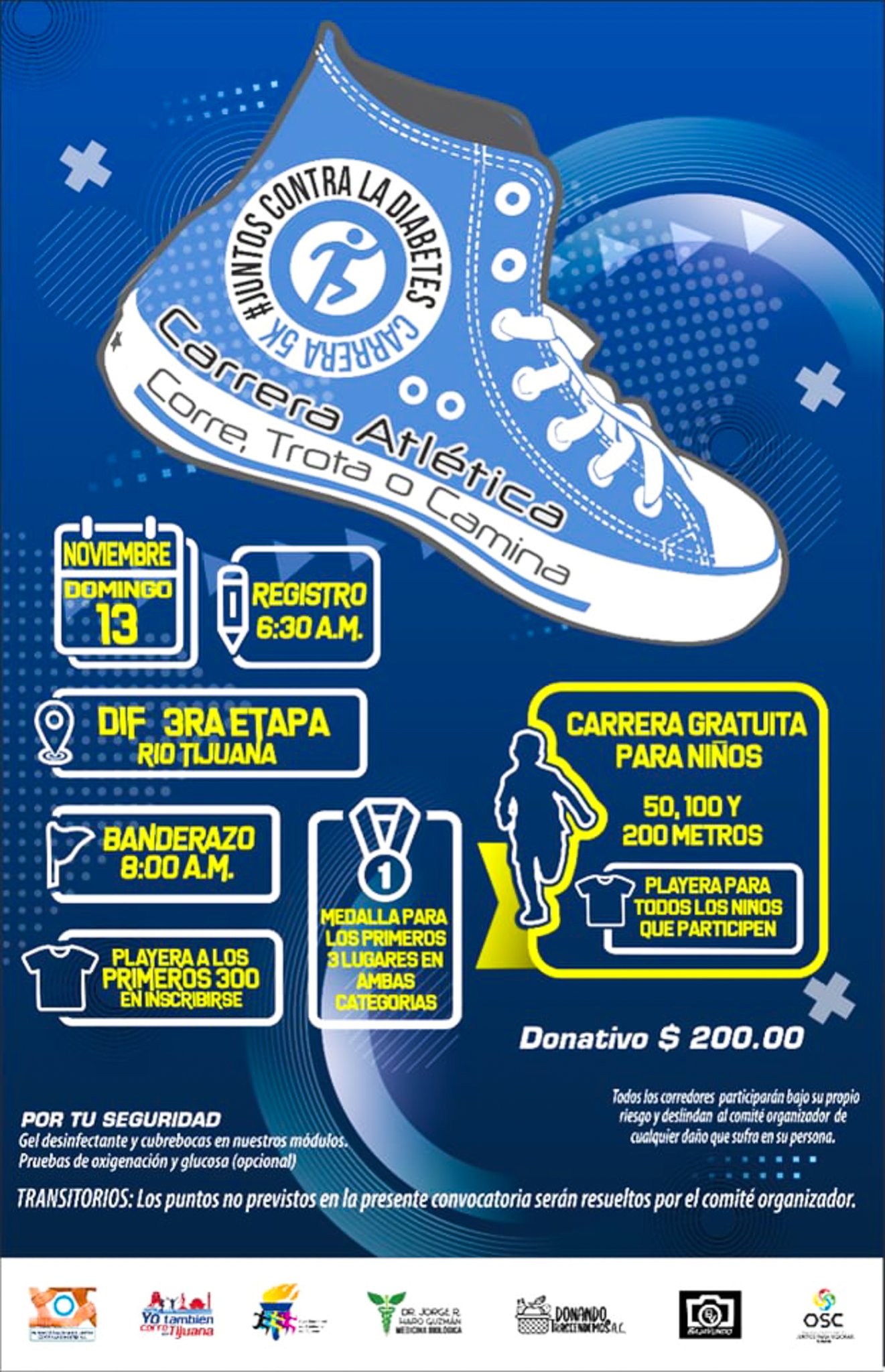 Carrera Atletica Juntos contra la Diabetes 5K