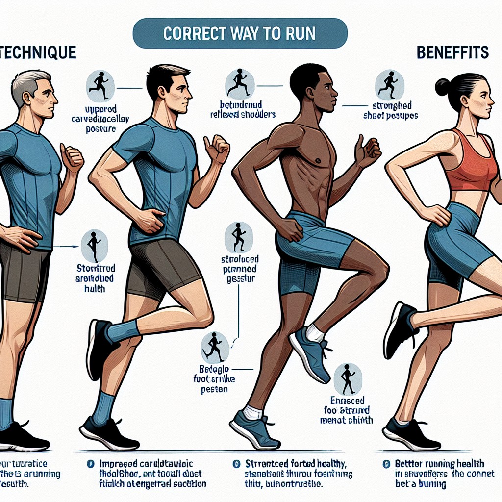 la forma correcta de correr tecnica postura y beneficios