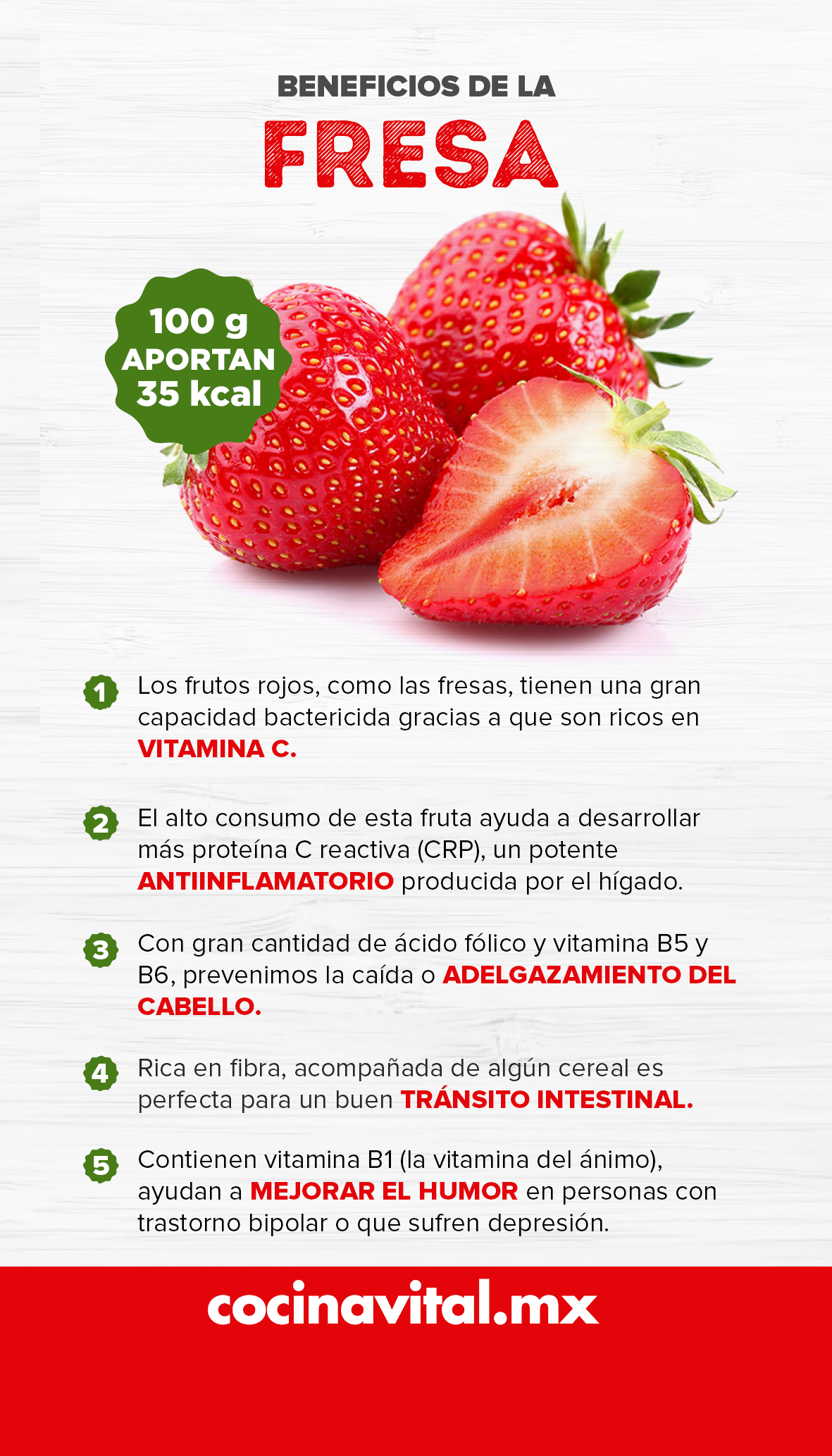 conoces los increibles beneficios de las fresas