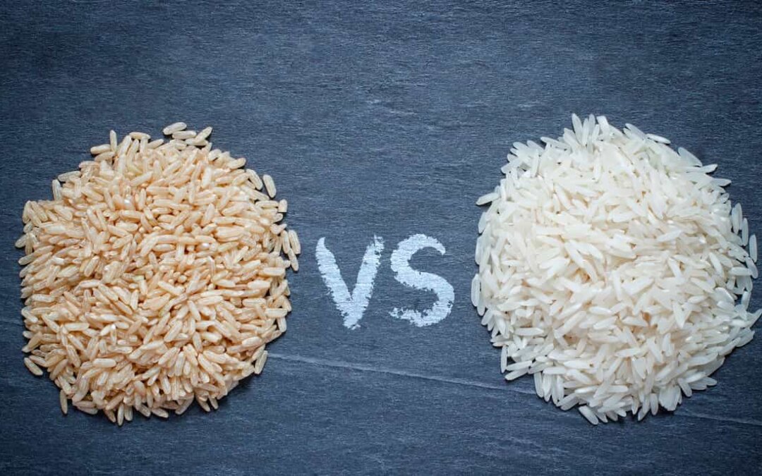 el arroz integral es mas saludable que el arroz blanco