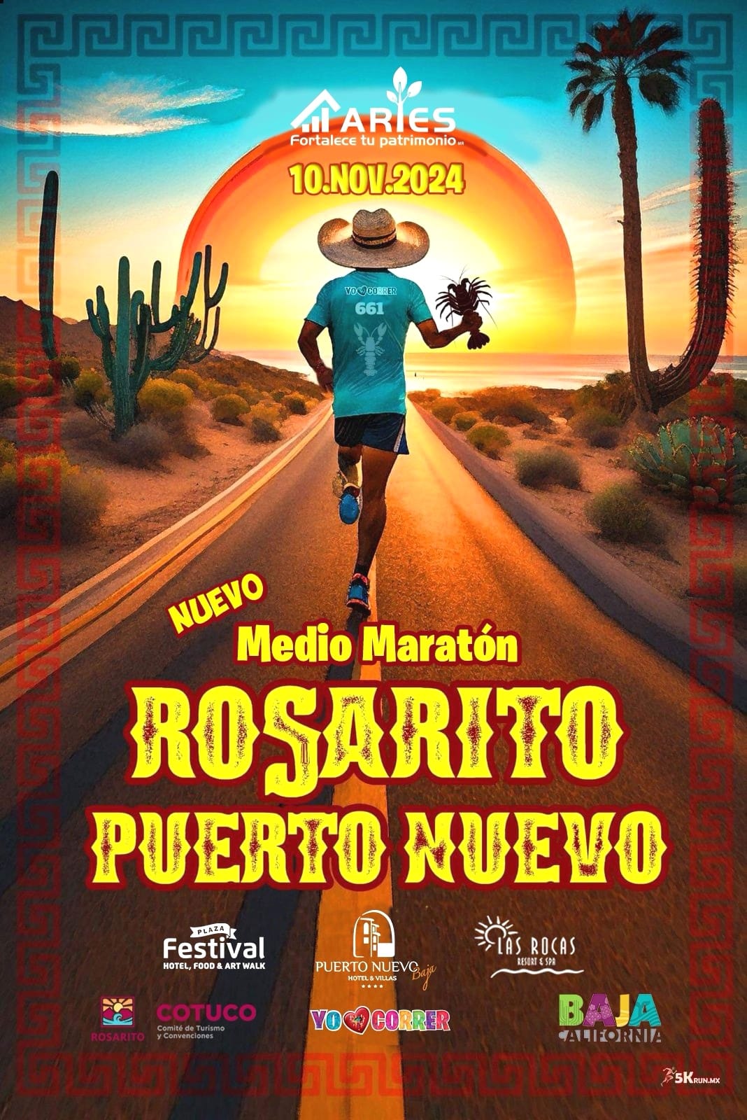 Medio Maratón 🏃🏻‍♀️🏃🏻‍♂️ Rosarito-Puerto Nuevo