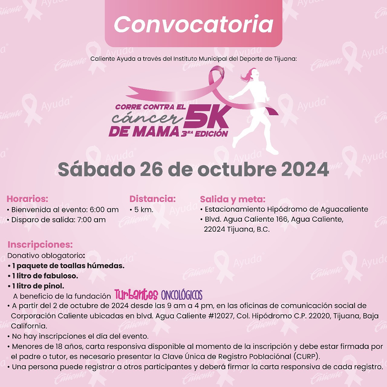 Corre contra el cancer de mama 5K