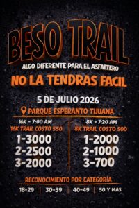 Convocatoria beso trail tjrun 2026