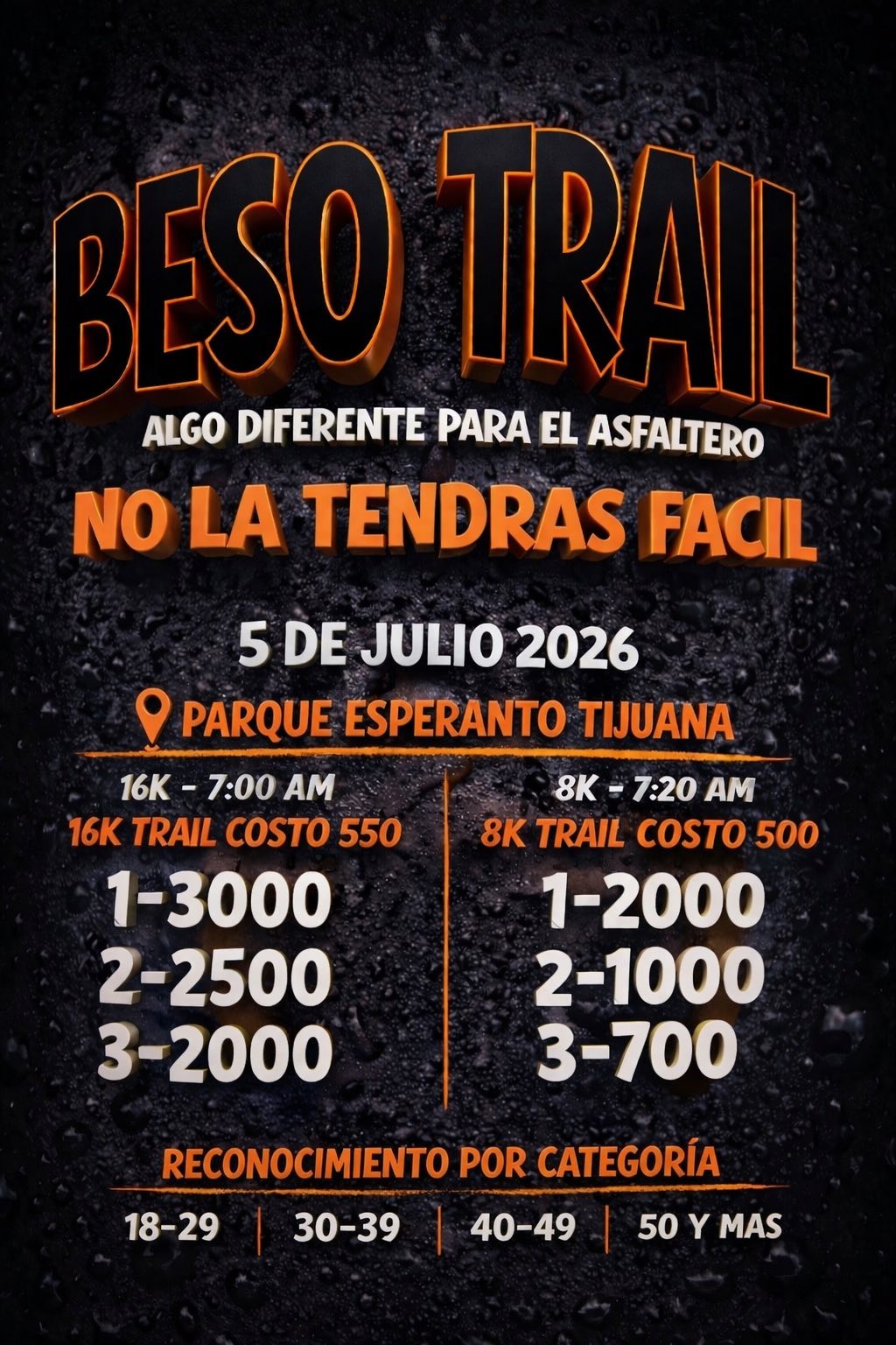 Convocatoria beso trail tjrun 2026