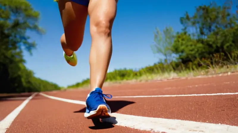 Corredores entrenan en pista iluminada y vibrante