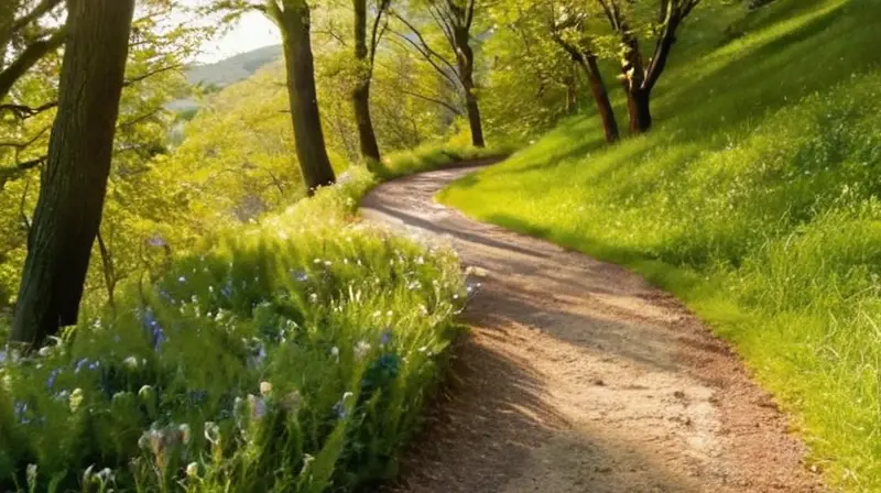 Parque soleado lleno de corredores activos