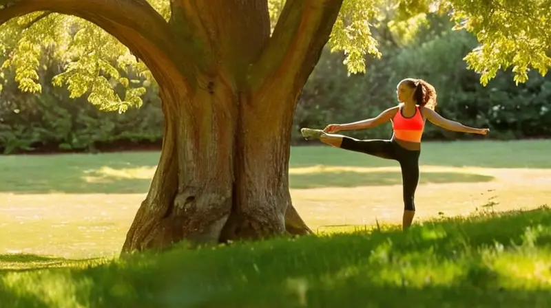 Corredores en un parque soleado y vibrante