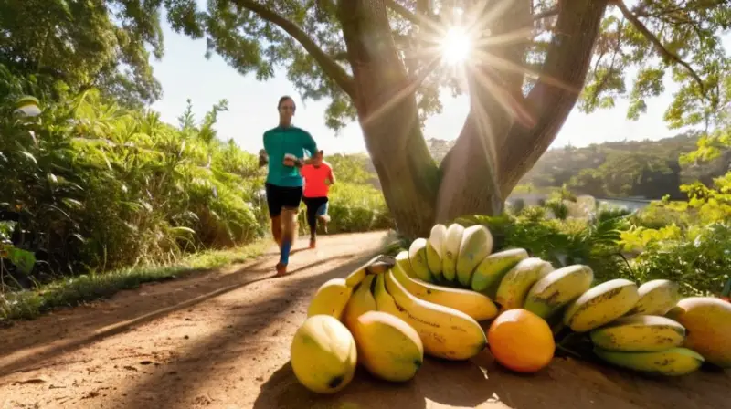 Escena vibrante de carrera al aire libre