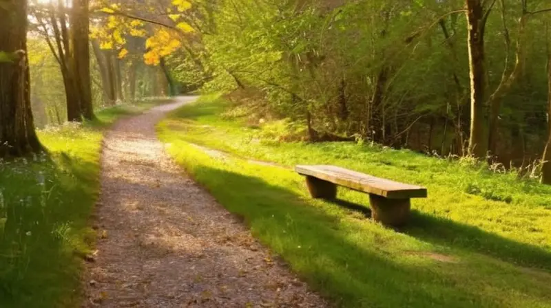 Corredores en un parque soleado y vibrante