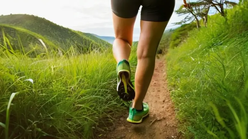 Corredor enérgico en un amanecer vibrante