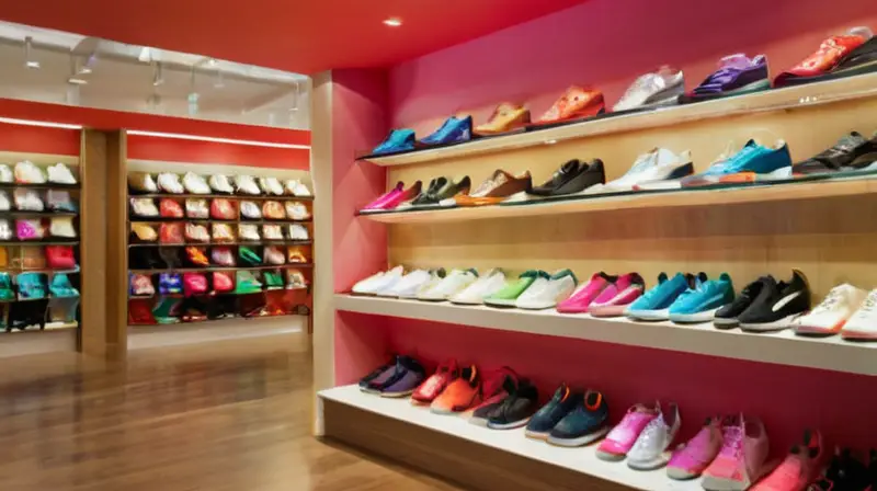 Tienda de zapatos luminosa y acogedora