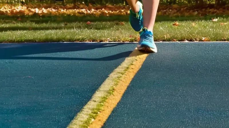 Pista de atletismo llena de energía y determinación
