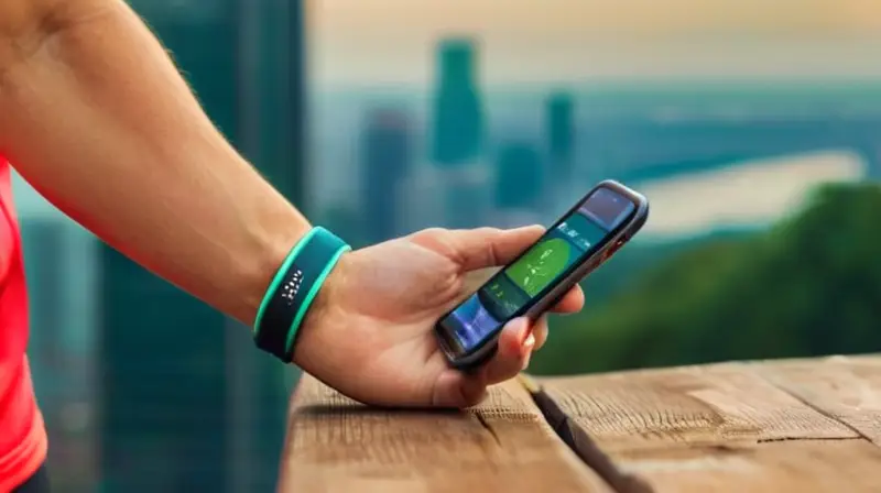 Pantalla de smartphone muestra estadísticas de carrera