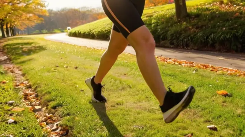 Corredor en parque soleado y vibrante