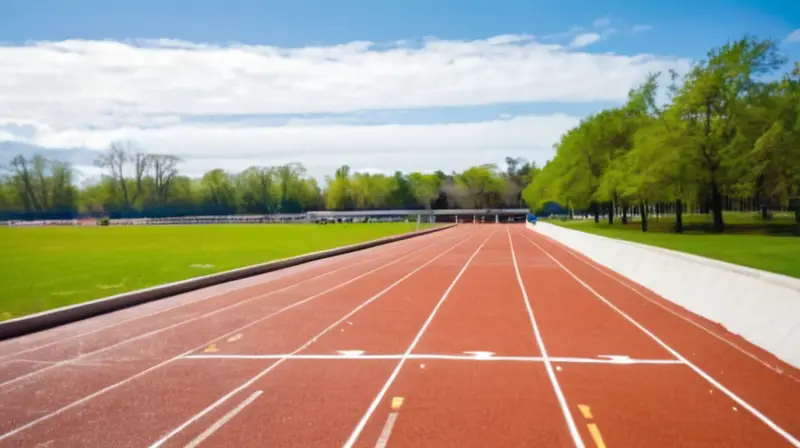 Pista de atletismo llena de energía y diversidad