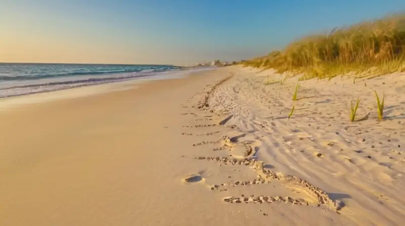 Playa dorada, runners, sol, libertad y alegría