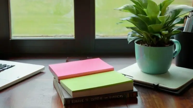 Oficina acogedora y productiva con luz natural