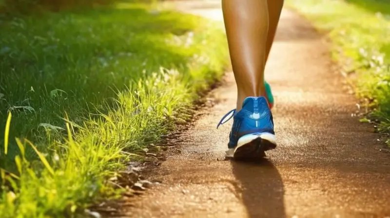 Corredor en pista soleada, energía y movimiento