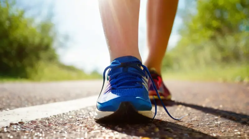 Escena de recuperación tras una carrera