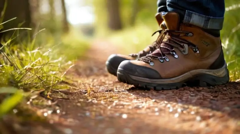 Bota de senderismo lista para la aventura