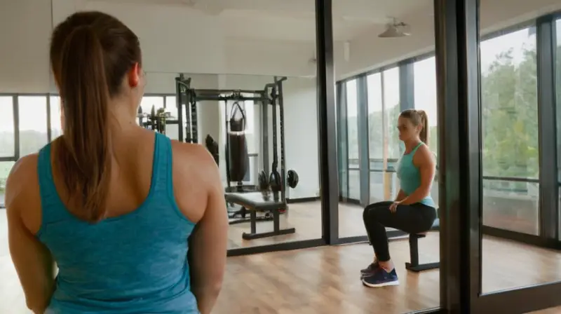 Gimnasio iluminado, enfoque en entrenamiento y dedicación