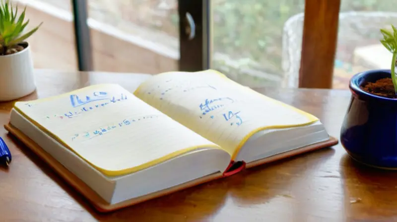 Escritorio acogedor que inspira organización y crecimiento