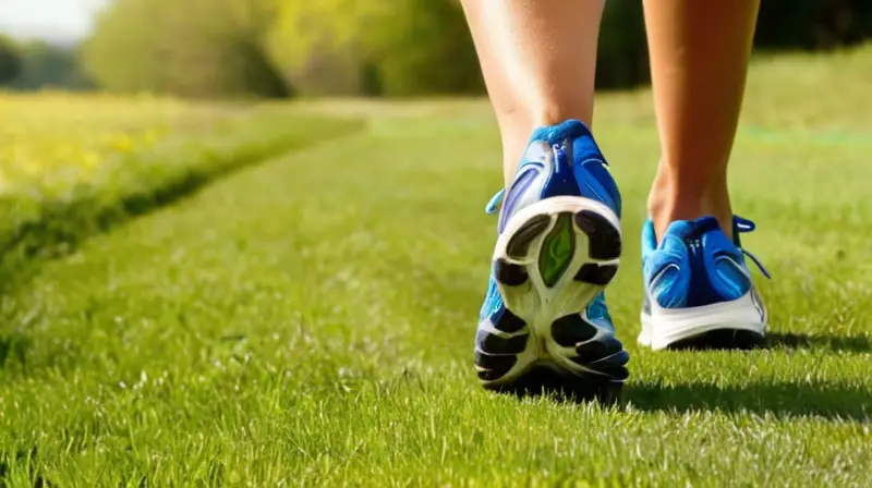 Corredor en pista iluminada