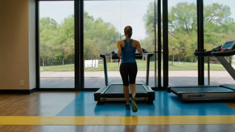 Gimnasio iluminado
