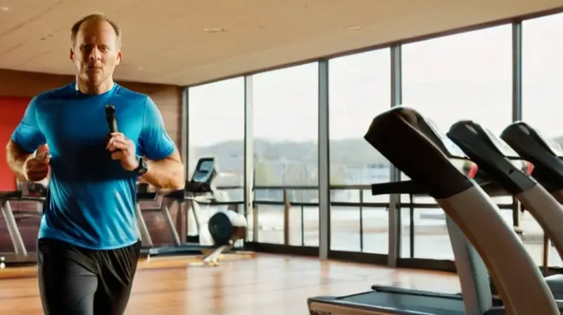 Gimnasio iluminado con entrenamiento y motivación