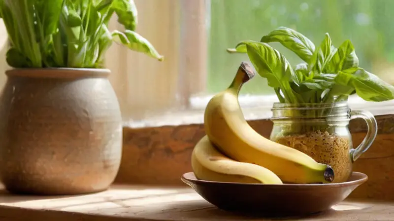 Encantadora cocina con detalles acogedores y naturales