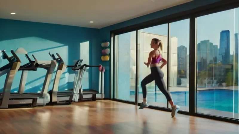 Gimnasio moderno, atleta concentrado y motivación