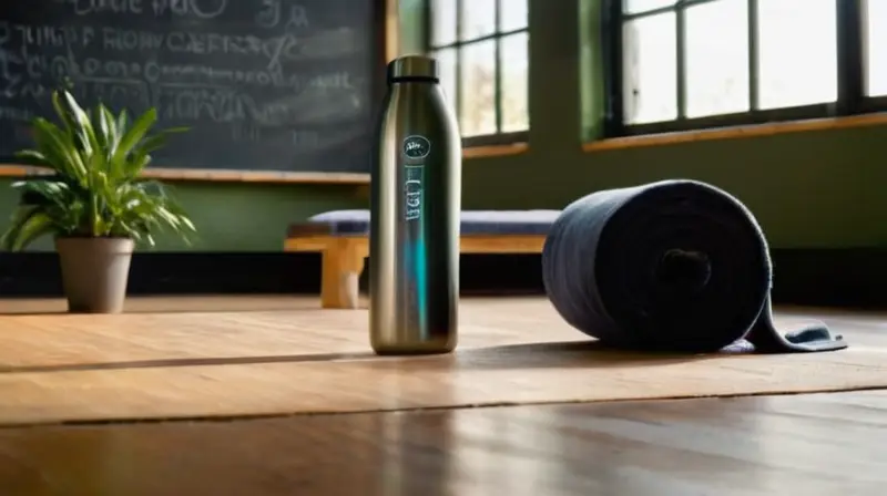 Gimnasio iluminado, atletas estirándose y sudando