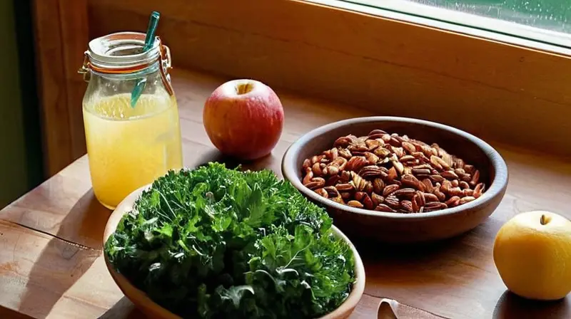 Escena de cocina vibrante y saludable