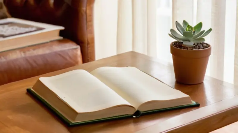 Escritorio acogedor con café y luz suave