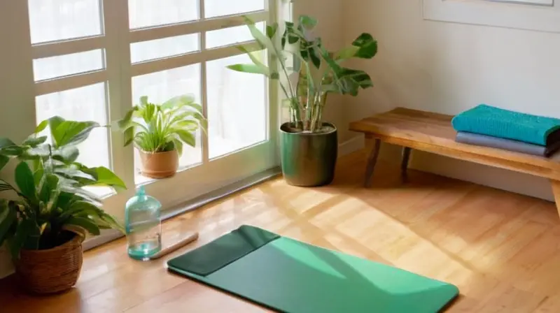 Espacio sereno y acogedor para ejercitarse