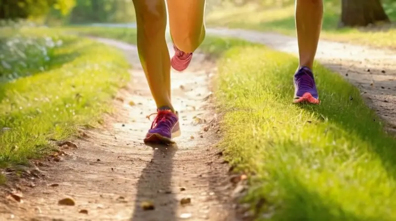 Corredores en un parque disfrutan juntos