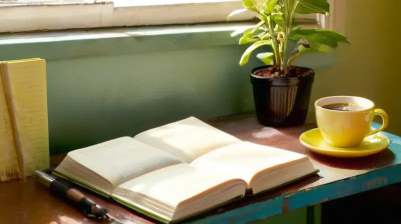 Escritorio acogedor que inspira creatividad