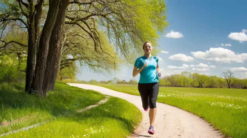 Escena vibrante de un parque soleado