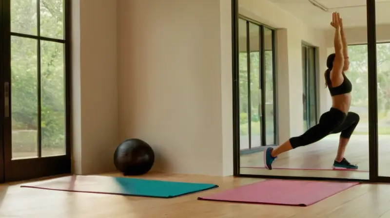 Gimnasio iluminado