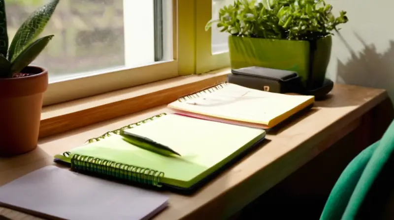 Espacio de trabajo iluminado y motivador