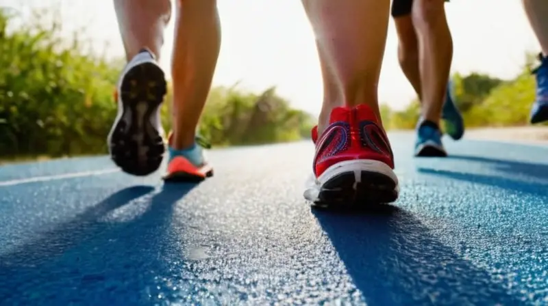 Runners recuperan en pista soleada y vibrante