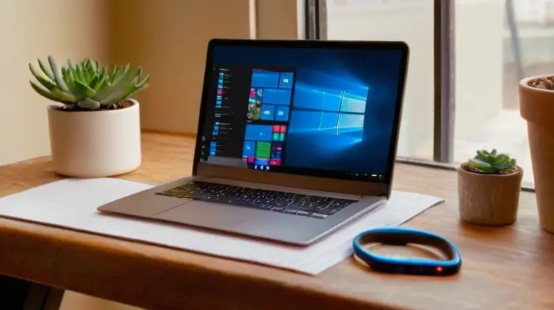 Escritorio acogedor y ordenado para trabajar