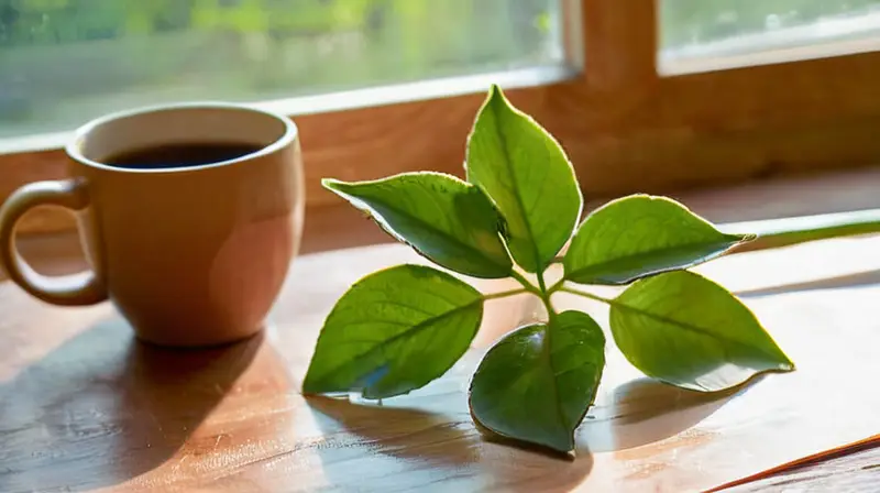 Diario de cuero sobre mesa con luz