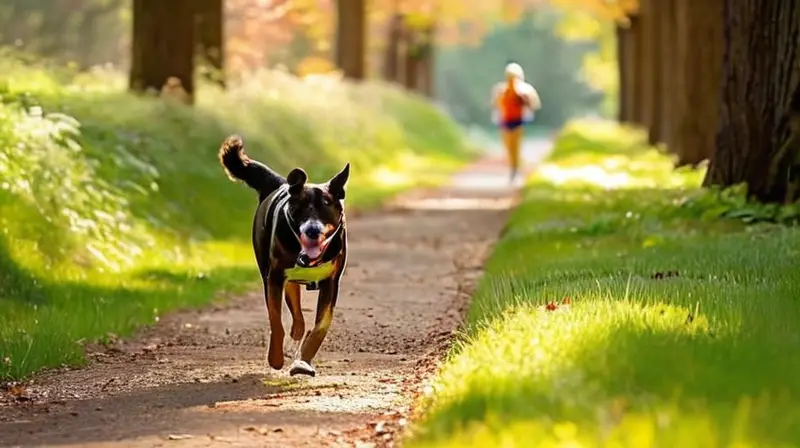 Corredores en un parque disfrutan la carrera