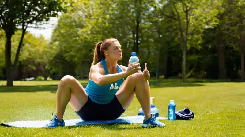 Entrenamiento al aire libre bajo el sol