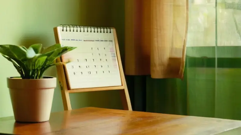 Habitación iluminada, calma y enfoque presente