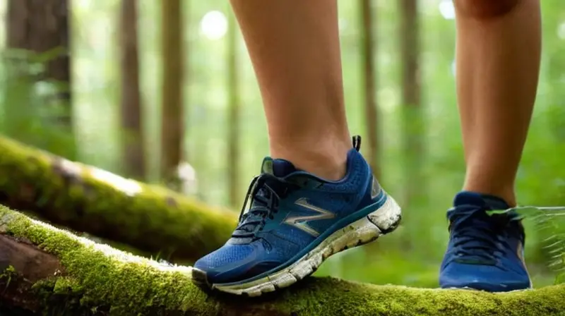 Corredor descansando en un bosque soleado