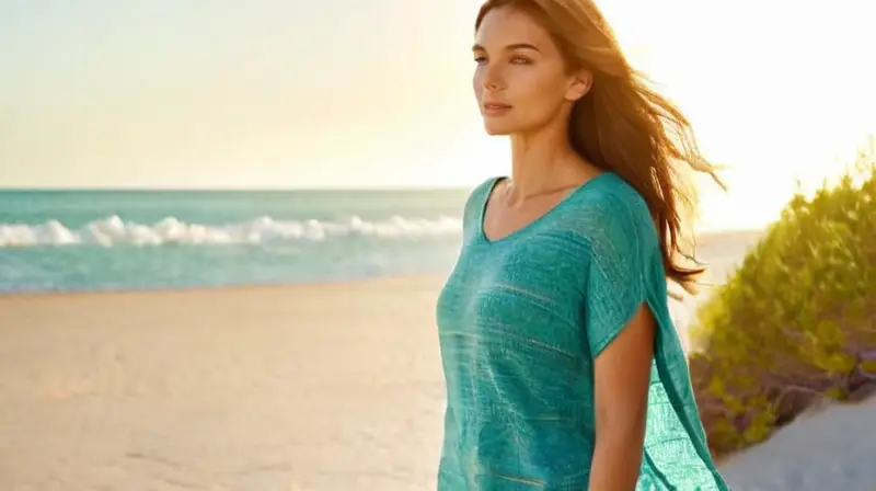 Ropa cómoda y elegante en un día soleado