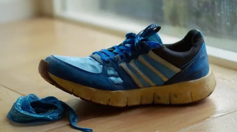 Zapatillas usadas con cuidado y limpieza